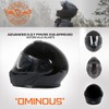 Milwaukee Helmets MPH9813DOT Gloss Black Menace DOT Approved Motorcycle Modular