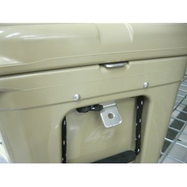 Cooler Lock Compatible with YETI & RTIC Hard Ice Chests Secure Heavy Duty Locking Bracket for Ultimate Cooler Protection 2 CodyCo Aluminum Brackets & 2-3 Ft Lock Cables