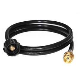 DOZYANT 6 Feet Propane Adapter Hose 1 lb to 20 lb Converter Replacement for QCC1 / Type1 Tank Connects 1 LB Bulk Portable Appliance to 20 lb Propane Tank - for Weber Q 1200 1000 Gas Grill