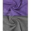 10 Piece Set Wash Mitts Premium, Colour: purple and anthracite,