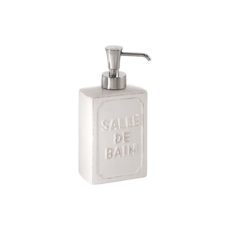 Gedy Vivienne Soap Dispenser, Ceramic, White, One Size