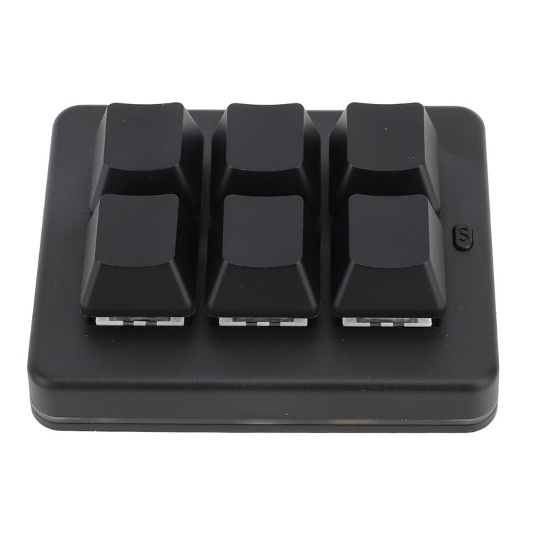 6 Key Gaming Keyboard Wired USB 2.4G Bluetooth Macro Programming