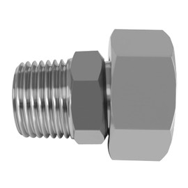 Beduan Stainless Garden Hose Adapter 3/4" NPT Male to 3/4" GHT Female Extension Joint Repair Fitting(Pack of 2)