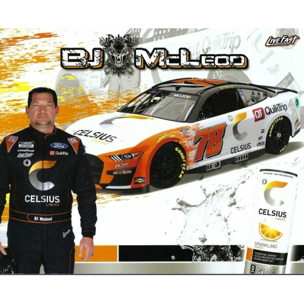 Chase 2022 BJ MCLEOD “CELSIUS LIVE FIT ” #78 NASCAR