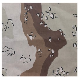 ARMYU Camo Bandana Camouflage Head Wrap Do-Rag 100% Cotton Bandanna Face Cover (Desert Camouflage -27")