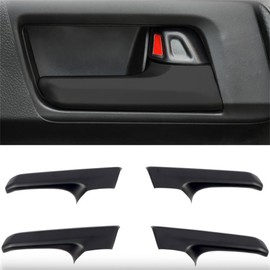 L2R for Toyota 4Runner 2010-2024 Matte Black Interior Door Handle Cover Decor Trim ABS Car Accessories 4pcs