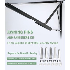 USSKYBOY Awning Pins and Fasteners Kit fits for Dometic 9100/9200 Power RV Awning, Replace for 8952002.400B, 8952003.400U and 8952001.400U