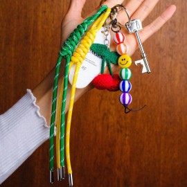 Baggly Charms Cherry Pop Beaded Keychain Bag Charm