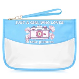 Sazuwu Photography Gifts for Photographers Photo Lovers Makeup Cosmetic Organizer Bag Camera Themed Party Decorations Birthday Christmas Thank You Graduation Present