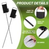 Shappy 4 Pcs Golf Metal Proximity Marker with Black Markers