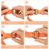 sourcing map Slide Buckle, 10Pcs 1 1/2" - Metal Tri-Glides