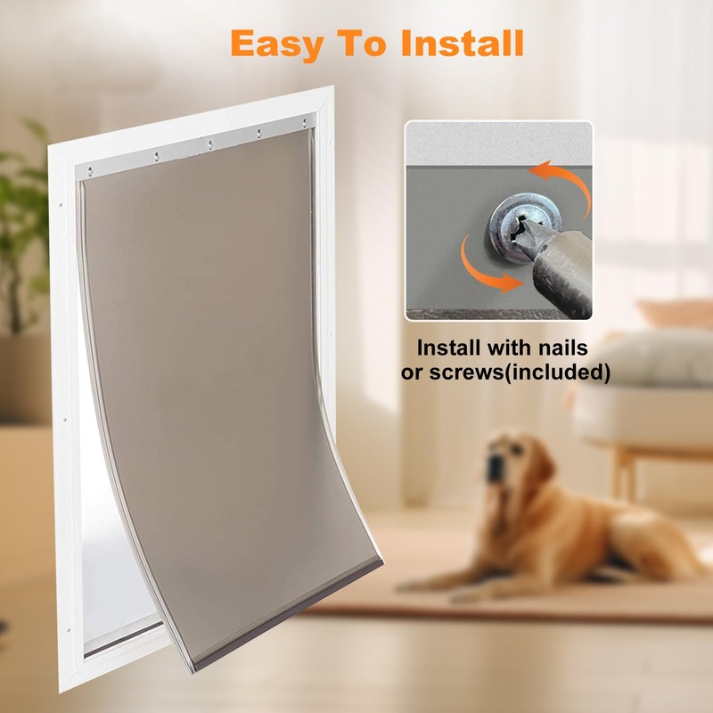 PAC11-11039 Dog Door Replacement Flap - Pet Doggie Replacement Flap