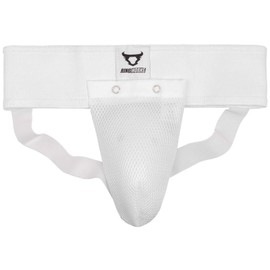 Ringhorns, Charger Men's Groin Guard with Holder, Large, White
