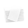 ZOLLNER Set of 10 Guest Towels Waffle Pique, 100% Cotton,