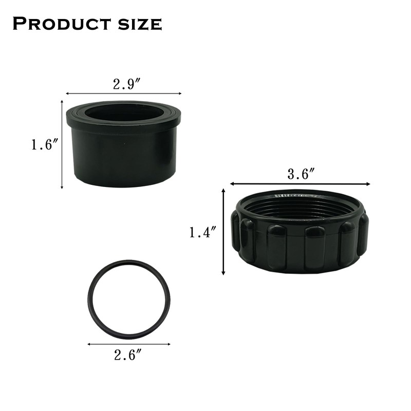 YHJDC 2 Set 520595 Union Replacement Kit Compatible with Pentair