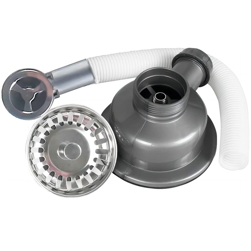 Qrity Sink Waste Kit 110mm, Stainless Steel Kitchen Sink Overflow