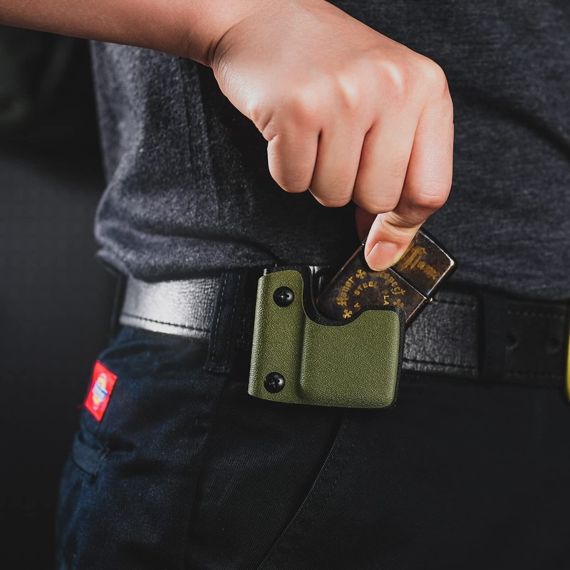TACTICAL GEEK TX2 Lighter Pouch, Portable Lighter Holder with Pocket
