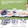 TOYANDONA Drawstring Lunch Bag Lunch Bag Double-layer Thickened Japanese Style