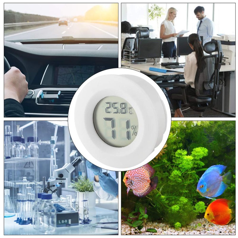 Reptile Thermometer and Hygrometer Digital Reptile Thermometer LCD Temperature Humidity