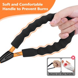 X XBEN Training Leads for Dogs, 15M/49FT Strong Rope Long line Dog Lead Leash with Soft Padded Handle and Heavy Duty Hook, Reflective Recall Training Leads for Large Medium Small Dog, Orange