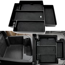 JOJOMARK Center Console Organizer Accessories fits for 2021-2024 GMC Yukon Chevy Tahoe Suburban（ Only Fit for Power Sliding Console）（not for 2025 Models）