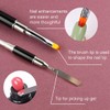 REQAG 2 Pieces Brush Nail Acrylic Gel Dual Ended Poly
