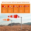 2Pcs Hanging Reflective Windsock Flags for Outside Rip Stop Airport