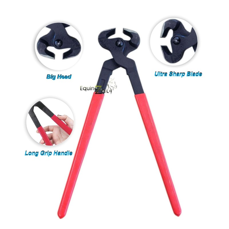 Professional 14" Hoof Nipper with PVC Covered Handle-Heavy-Duty Horse Farrier