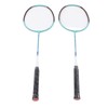 2 PCS X3 Badminton Rackets Iron Alloy Integrated Double Badminton
