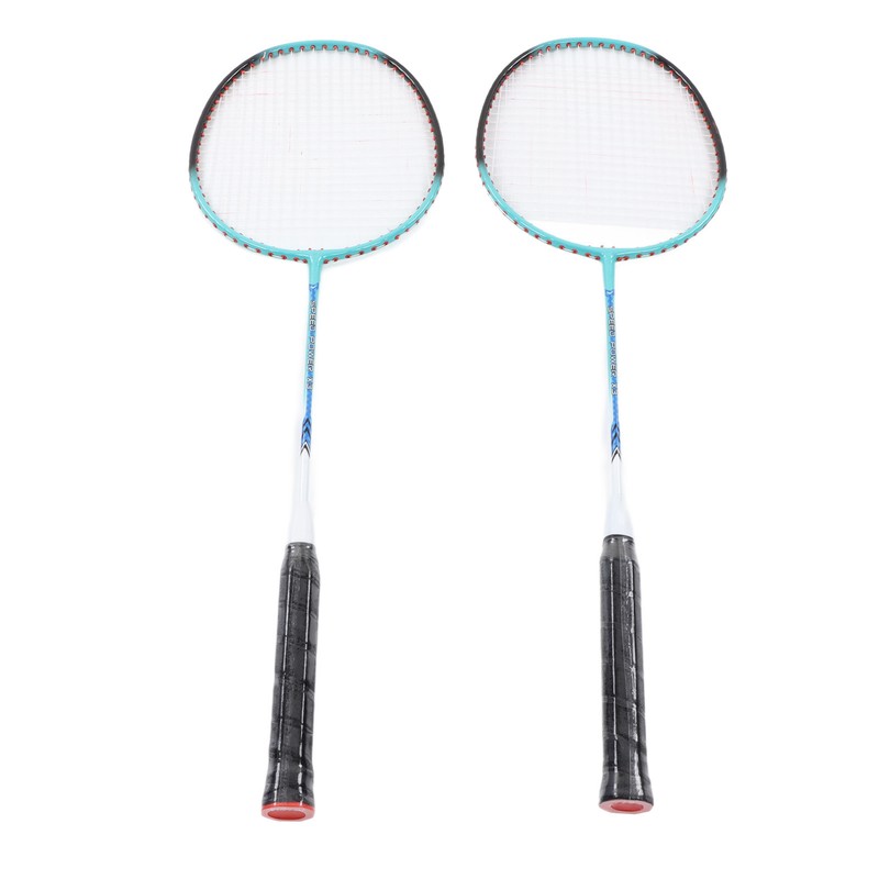 2 PCS X3 Badminton Rackets Iron Alloy Integrated Double Badminton