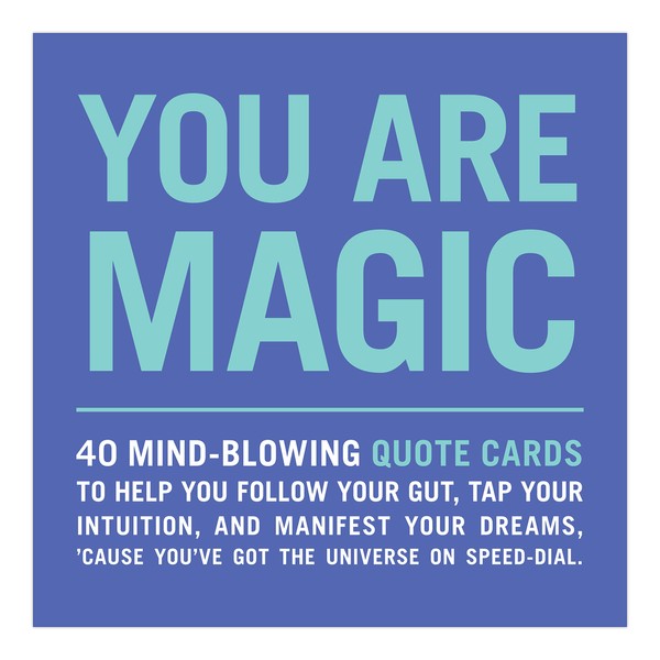 Knock Knock You Are Magic Inner-Truth Deck Affirmation Quote Cards Deck, 40 Affirmation Cards & Inspirational Gifts, 4.25 x 4.25-inches