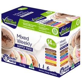 Medical Vita Diet Mixed Weekly Supply Shake Sachets 45g X 14