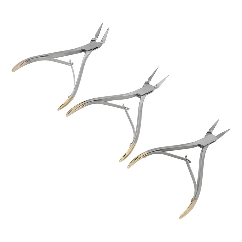 3pcs Residual Root Forceps Set Stainless Steel Dental Root Fragments