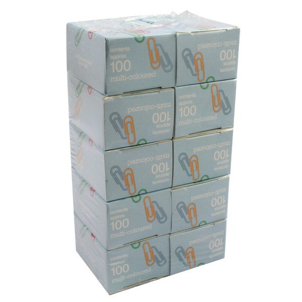Clipper Assorted Large Plain Paperclip (Box of 100)