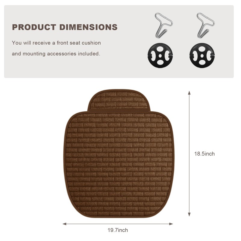 Gdnecad Car Seat Cover for Front Seats, Breathable Linen Seat
