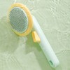 Pet Silicone Comb Comfortable Massage Self Cleaning Hair Removal Pet