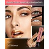 Gold Shimmer Lipstick Eyeshadow Stick, Cream Smooth Lip Tint Gloss