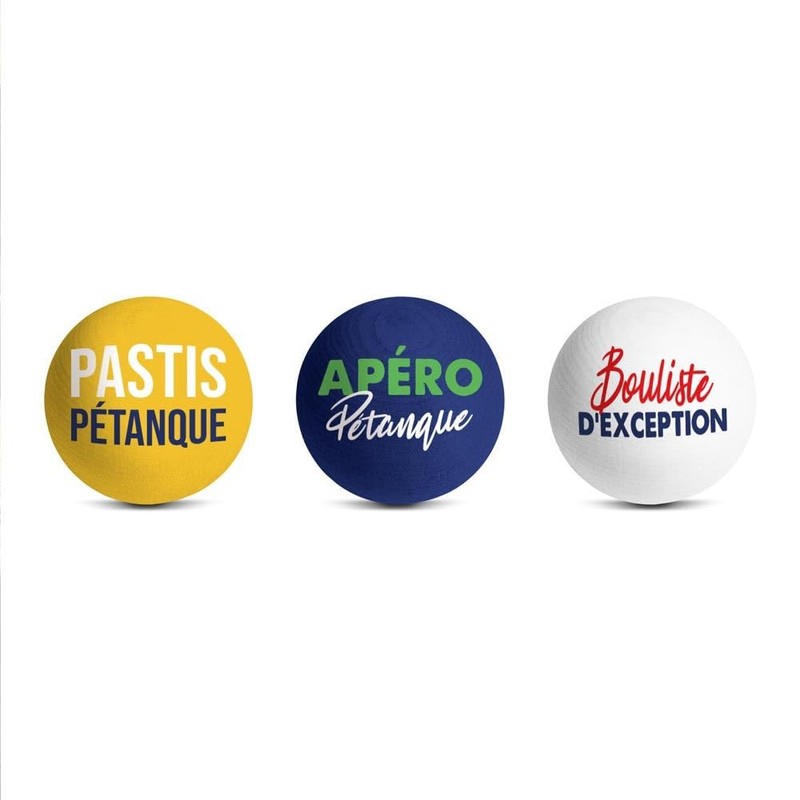 SUD TRADING COMPANY Set of 3 Pétanque Target Balls, Model