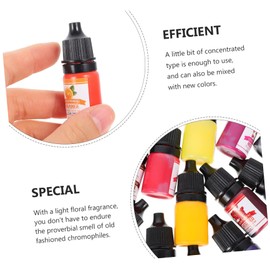 NUOBESTY DIY Epoxy Resin Colorant Kit Colors Resin Pigments 5ml Bottles Mix Epoxy for Translucent Effect No Catalyst Required
