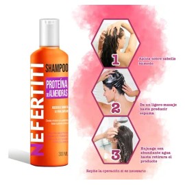 Nefertiti Shampoo Y Acondicionador Para Cabello Teñido 600ml                                                                                          