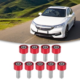 ACROPIX M8x1.25 Engine Racing Exhaust Header Manifold Cup Washers Bolts Set Fit for Honda Accord - Pack of 9 Red