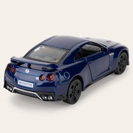 BGHSCA 1:36 Scale Nissan GTR R35 Diecast Supercar Car Models Toy, Zinc Alloy Pull Back Vehicles Nissan GTR Toy Cars for Boys Girls Gift (Blue)
