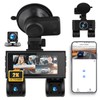 360°4 Channel 2K Dash Cam Front and Rear Inside,3.16 Inch