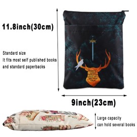 BWWKTOP TOG Novel Book Sleeve Aelin And Rowan Book Cover Book Protector Sarah Book Fans Gifts Aelin And Rowan Merchandise (better world)