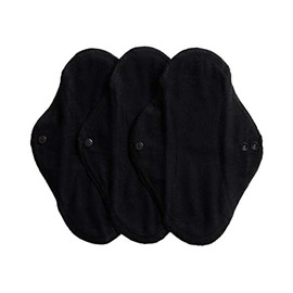 IMSEVIMSE Active Pantiliners, Organic Cotton, Black, Pack of 3 (Pack of 2)