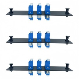 TXWTXPJ-3pcs 6 Fibers LC to LC Duplex Single Mode Fiber Patch Panel,LGX Compatible Fiber Patch Panel with 3pcs LC/UPC Duplex Singlemode Fiber Optic Coupler Adapters Connector