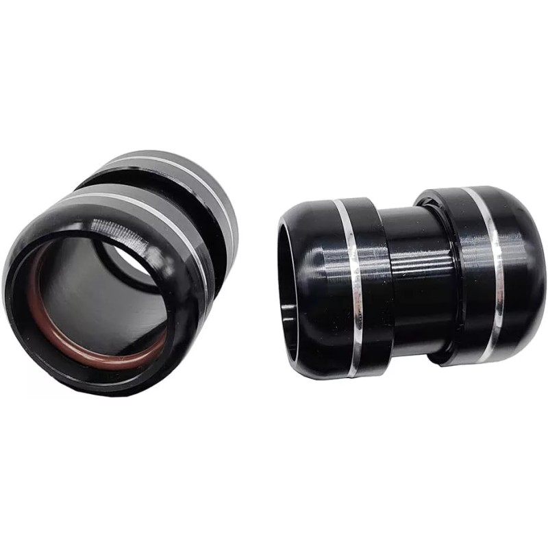 For Yamaha 2 Pack Black Exhaust Pipe Clamps Clamp for
