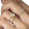 Gold Rings for Women Set Dainty 14K Trendy Gold Plated