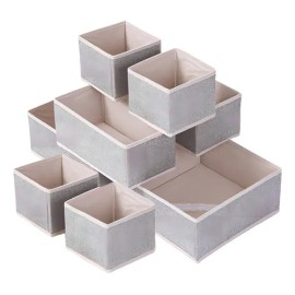 Cajas De Almacenamiento Y Organizador De Ropa Plegable Juego En Tela 8PCS,Bolsa De Almacenamiento De Ropa De Gran Capacidad Con Asas Reforzadas Y Cremallera