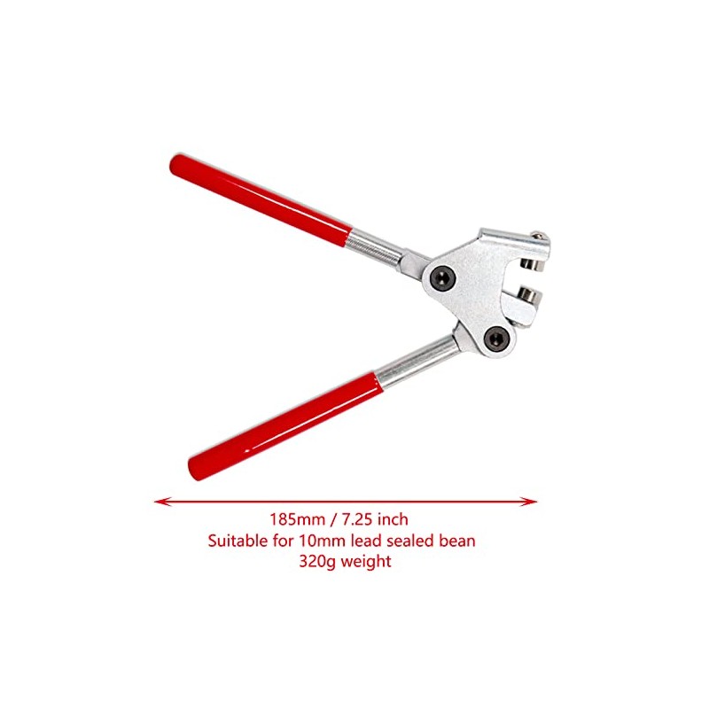6.5 inch Sealing Pliers Security Plastic 0.39 inch Crimping Range